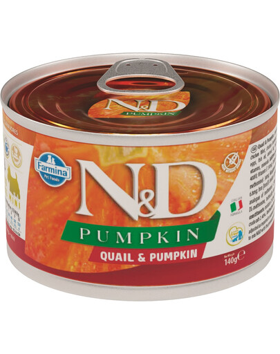 FARMINA N&D Pumpkin & Quail konservai su pupelėmis ir moliūgais 140 g