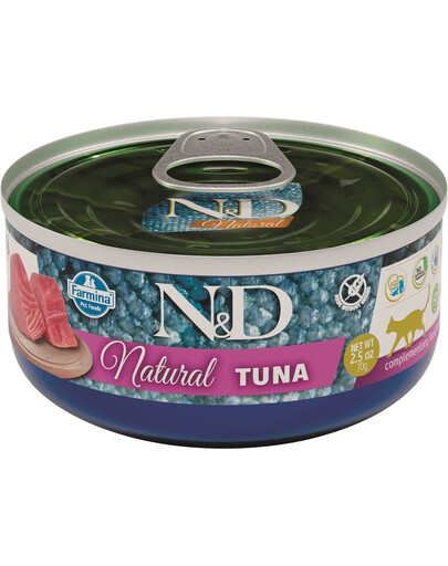 FARMINA N&D Cat Natural Tuna 80 g šlapias kačių maistas