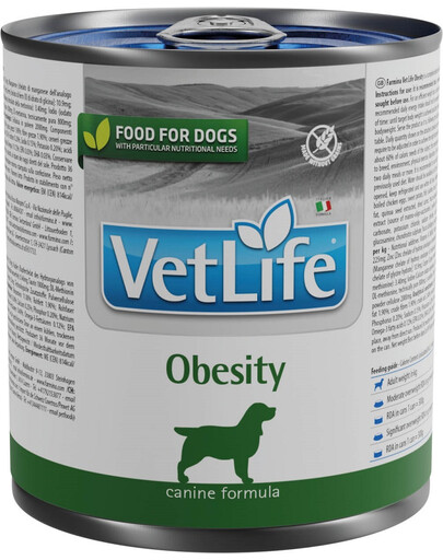 FARMINA VetLife Natural Diet Dog Obesity dietinis maistas šunims 300 g