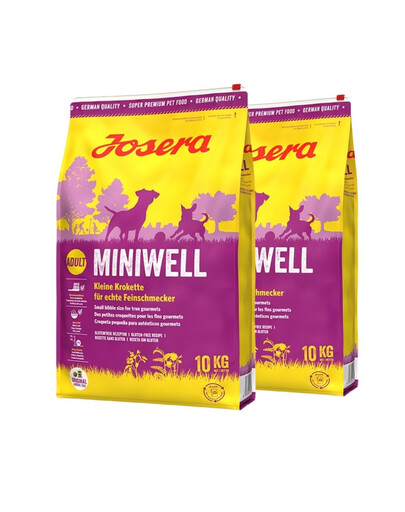 JOSERA Miniwell 2x10kg suaugusiems mažų veislių šunims