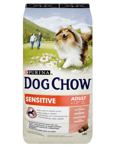 Purina Dog Chow Adult Sensitive su lašiša 14 kg