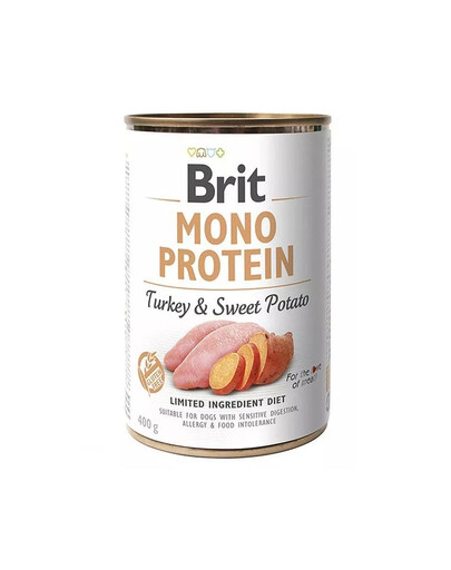 BRIT Mono Protein Turkey & Sweet Potato 400 g monoproteinų maistas kalakutiena ir batatai