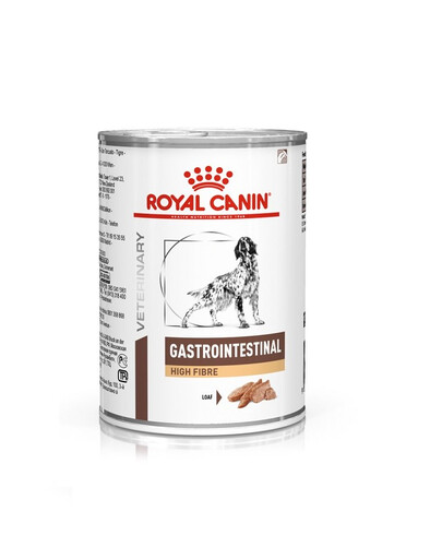 ROYAL CANIN Veterinary Gastrointestinal High Fibre paštetas 410g dietinis maistas šunims