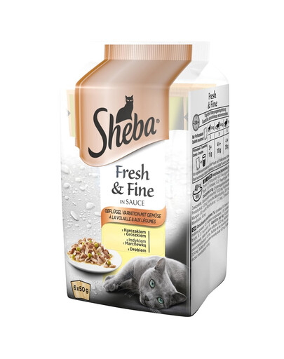 SHEBA MINI konservai su paukštiena 12 x 6 x 50 g