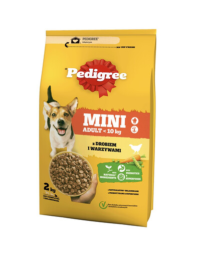 PEDIGREE Adult Small Dog sausas maistas šunims su vištiena ir daržovėmis 6 x 2 kg