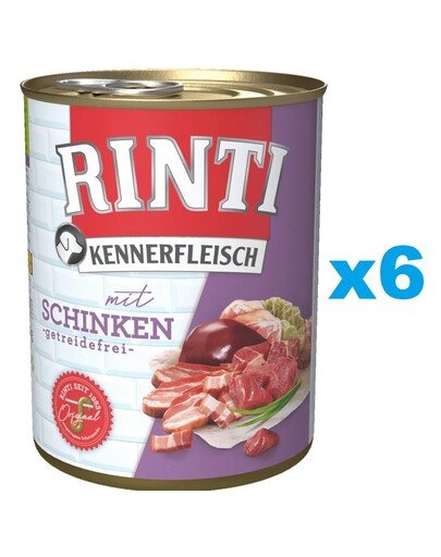 RINTI Kennerfleisch Ham su kumpiu 6x800 g
