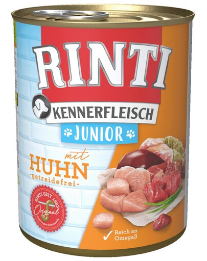 RINTI Kennerfleish Junior Chicken 400 g su vištiena šuniukams