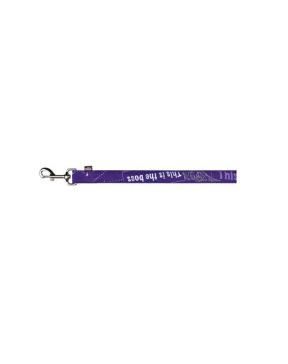 Trixie pavadėlis Modern Art This Is The Boss Lead xs 1.20 m / 10 mm violetinis