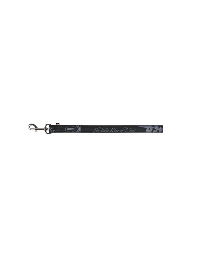Trixie Modern Art King Of Dogs Lead Elegance pavadėlis M - L  1 m / 20 mm juodas