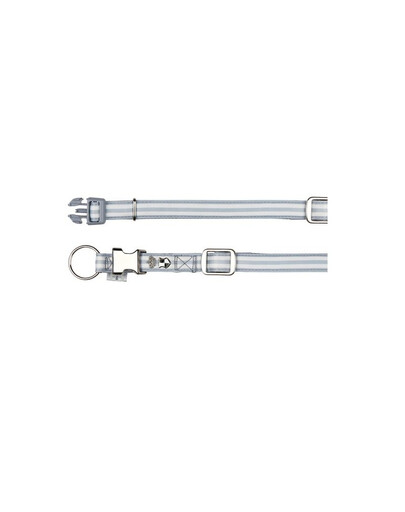 Trixie antkaklis Prince X S-S 25-35 cm / 15 mm pilkas - baltas
