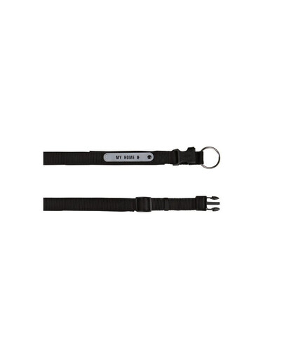 Trixie antkaklis su adresu M: 35–40 cm / 20 mm juodas