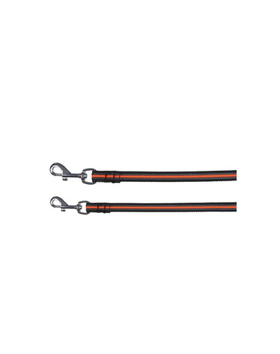 Trixie pavadėlis "Fusion Tracking Lead" 10 m / 17 mm juodas - oranžinis