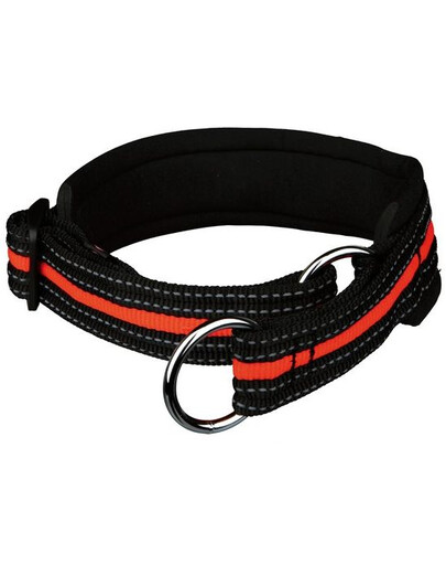 Trixie antkaklis Fusion Choke 40 - 46 cm / 30 mm juodas - oranžinis
