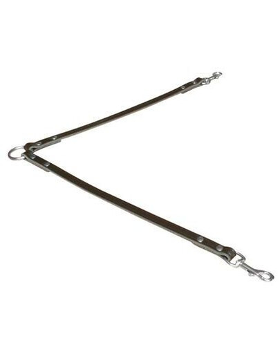 Trixie odinis pavadėlis dviem šunims 30 cm / 10 mm juodas