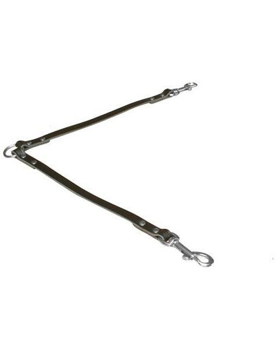 Trixie odinis pavadėlis dviem šunims 30 cm / 13 mm juodas