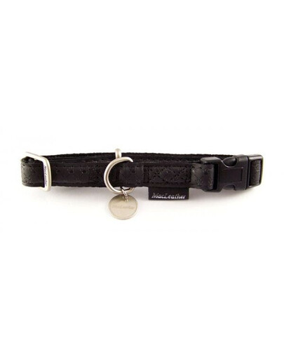 Zolux reguliuojamas antkaklis Mac Leather 10 mm juodas