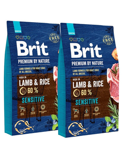 BRIT Premium By Nature Sensitive Lamb 16 kg (2 x 8 kg)