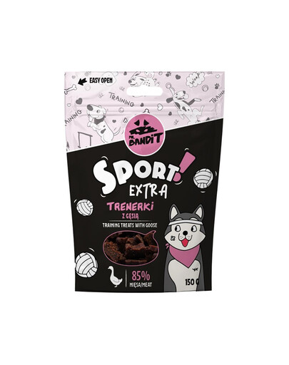 MR. BANDIT Sport Extra Treniruokliai su žąsimi šunims 150 g