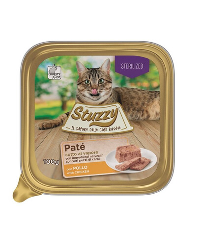 STUZZY Paštetas su vištiena sterilizuotoms katėms 100 g