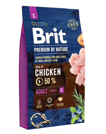 BRIT Premium By Nature Adult Small S Chicken 8 kg