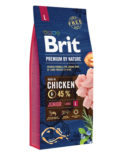 BRIT Premium By Nature Junior Large L Chicken  15 kg