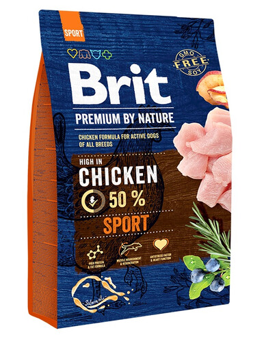 BRIT Premium By Nature Sport Chicken 3 kg