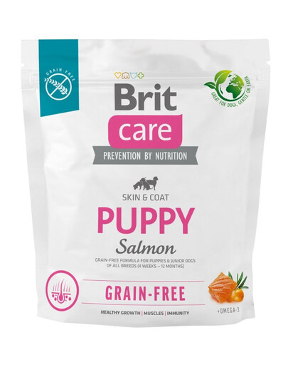 BRIT Care Grain-free Puppy sausas maistas su lašiša 1 kg