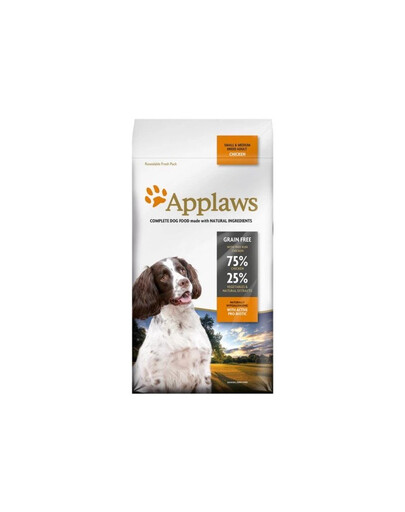 APPLAWS Adult Dog Small Medium Chicken 6 kg (3x2 kg)su vištiena mažų ir vidutinių veislių šunims su vištiena