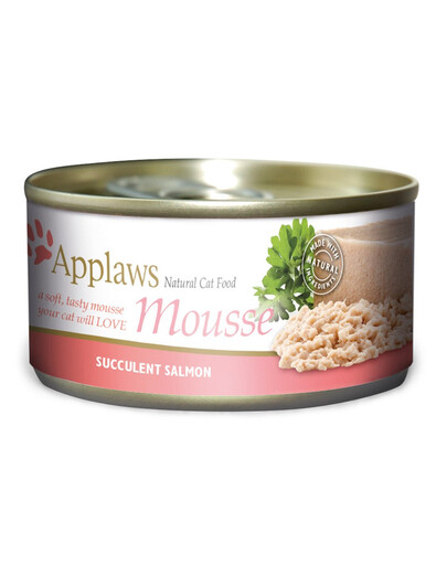 APPLAWS Cat Mousse Tin 70 g Salmon šlapias maistas katei su lašiša