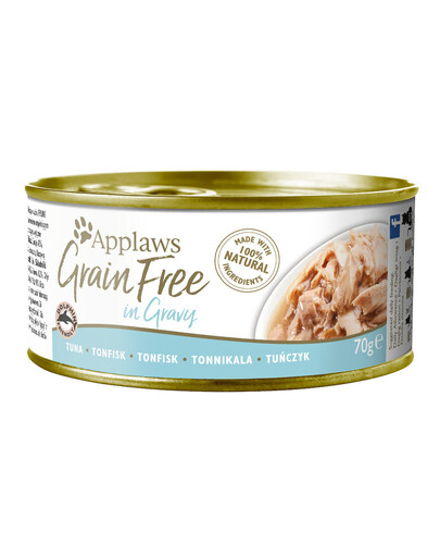 APPLAWS Cat Adult Grain Free in Gravy Tuna tunas padaže 24x70 g