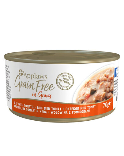 APPLAWS Cat Tin Grain Free 70 g jautiena su pomidorais padaže