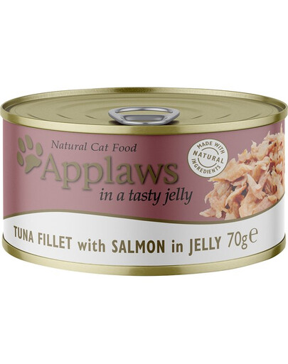 APPLAWS Cat Tuna Fillet & Salmon in Jelly tunas ir lašiša želė 70g