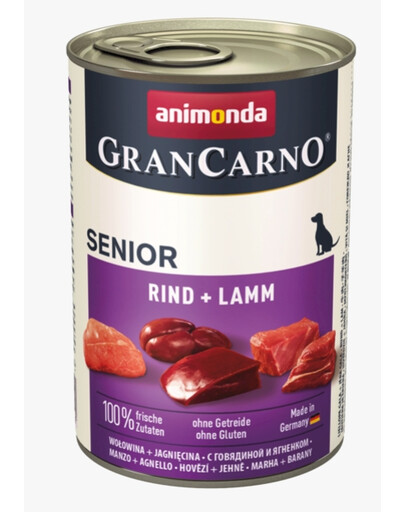 Animonda Grancarno Senior su ėriena ir veršiena 800 g