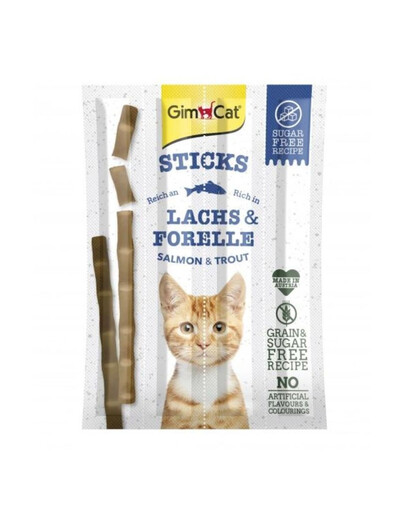 GIMCAT Sticks Salmon&Trout 4 vnt. lazdeles su lašiša ir upėtakiu
