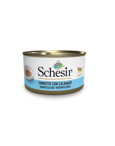 SCHESIR Jūros gėrybės Tunas su kalmarais 85 g