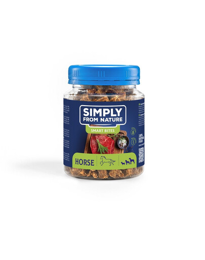SIMPLY FROM NATURE Smart Bites Horsemeat Trainers šunims 130 g