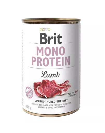 BRIT Mono Protein Lamb 400 g monoproteinų pašarai ėriukams
