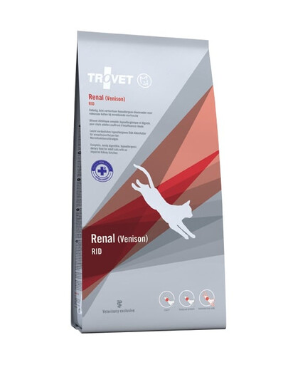 TROVET Renal Venison RID katėms elniena 3 kg