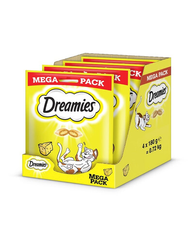 DREAMIES Mega Pack 2x4x180g skanėstas katėms su gardžiu sūriu