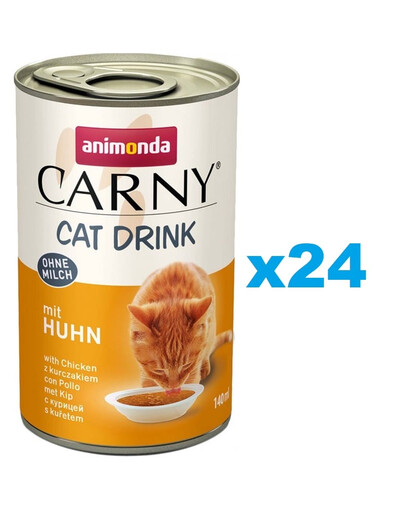 ANIMONDA Carny Cat Drink with Chicken 24x140 ml su vištiena