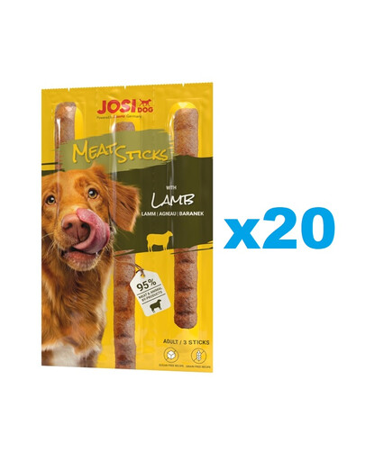 JOSERA JosiDog Meat Sticks ėrienos lazdelės šunims 20x33g