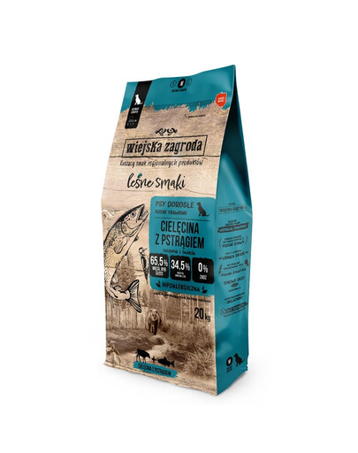 WIEJSKA ZAGRODA Forest Flavours veršiena su upėtakių traškučiais M 20kg
