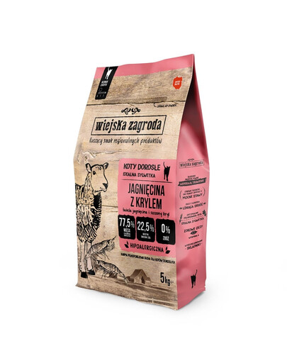RURAL AGENDA Ėriena su kriliu suaugusioms katėms 5 kg