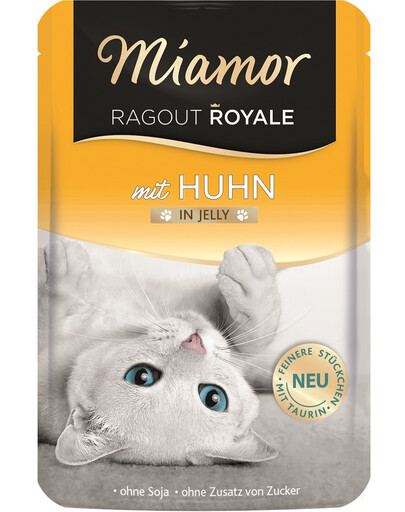 MIAMOR Ragout Royale in Jelly Chicken želė vištienos paketėlis katėms 100 g