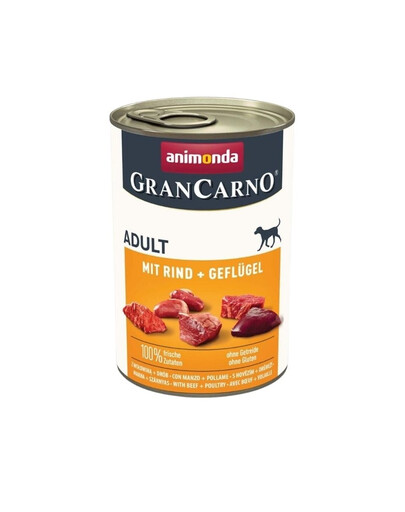 ANIMONDA Grancarno 400 g konservų dėžutė šunims be grūdų