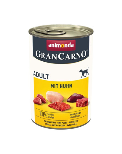 ANIMONDA Grancarno 400 g konservų dėžutė šunims be grūdų