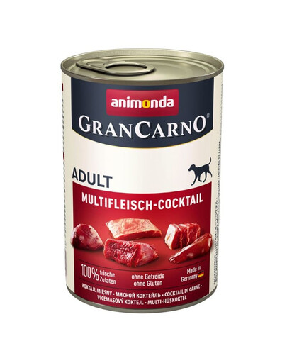 ANIMONDA Grancarno 400 g konservų dėžutė šunims be grūdų