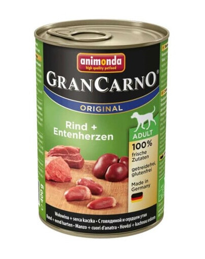 ANIMONDA Grancarno 400 g konservų dėžutė šunims be grūdų