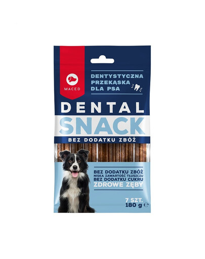 MACED Dental Užkandis be pridėtinių grūdų 180 g šunims