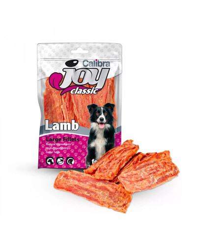 CALIBRA Dog Joy Classic Large Lamb Fillets 80 g didelės ėrienos filė